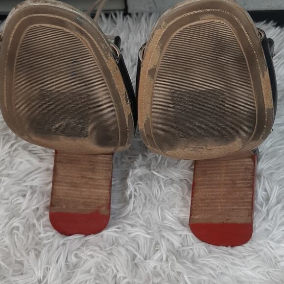 LUCKY BRAND TAFIA LACE UP LASER CUT-OUT STACKED HEELS CUSTOMIZED SIZE 8.5 - Picture 8 of 12